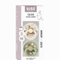 Bibs X Moomin Pacifier Colour Friends Latex Size 1 Ivory Mix (2 stk)