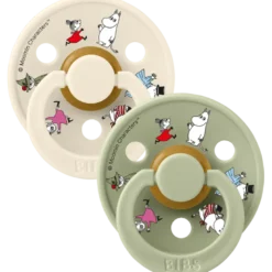 Bibs X Moomin Pacifier Colour Friends Latex Size 2 Ivory Mix (2 stk)