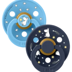Bibs X Moomin Pacifier Colour Good Night Latex Size 2 Breeze Mix (2 stk)