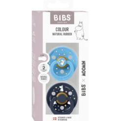 Bibs X Moomin Pacifier Colour Good Night Latex Size 2 Breeze Mix (2 stk)