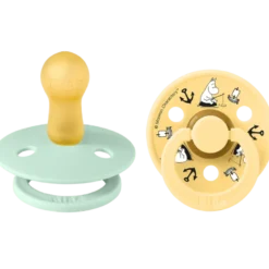 Bibs X Moomin Pacifier Colour Sailing Latex Size 2 Nordic Mint Mix (2 stk)
