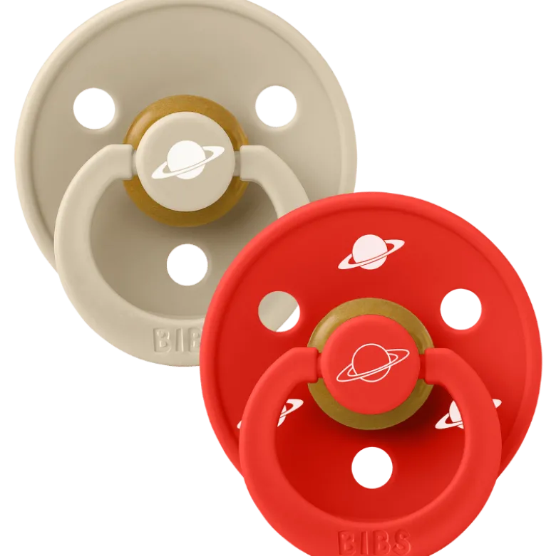 Bibs X Planet Nusa Pacifier Colour Latex Size 2 Vanilla Mix (2 stk)