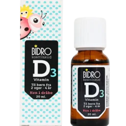 Bidro D3 Vitamin Dråber Til Børn (20 ml)