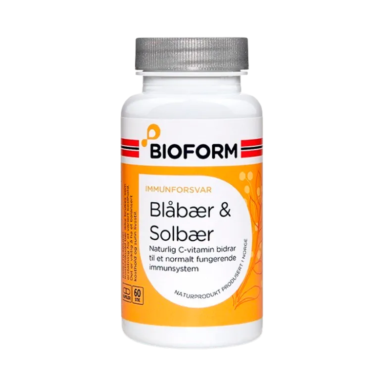 Bioform Blåbær & Solbær (60 kaps)