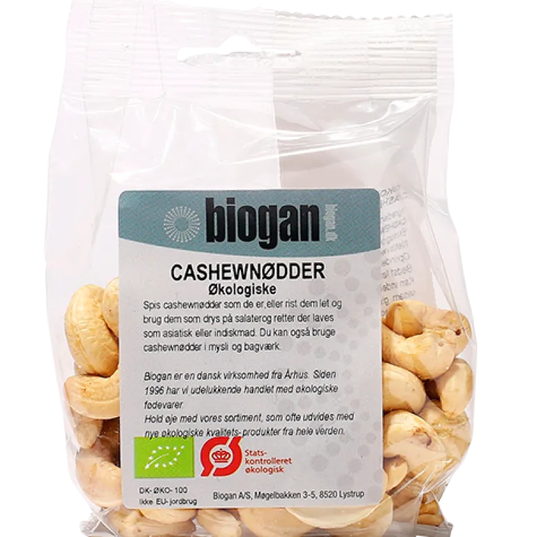 Biogan Cashewnødder Ø (100 g)