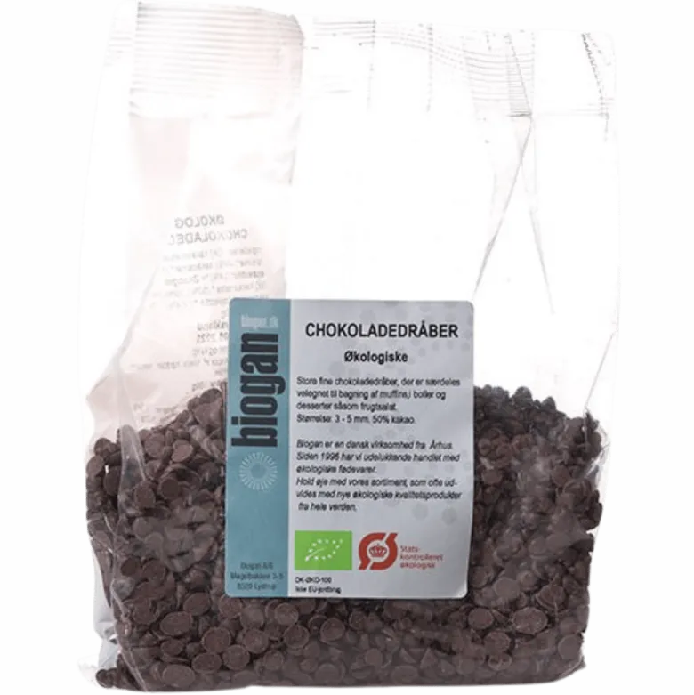 Biogan Chokoladedråber Ø (200 g)