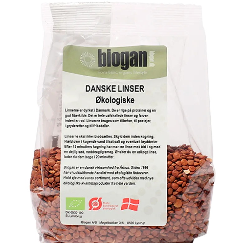 Biogan Danske Linser Ø (400 g)