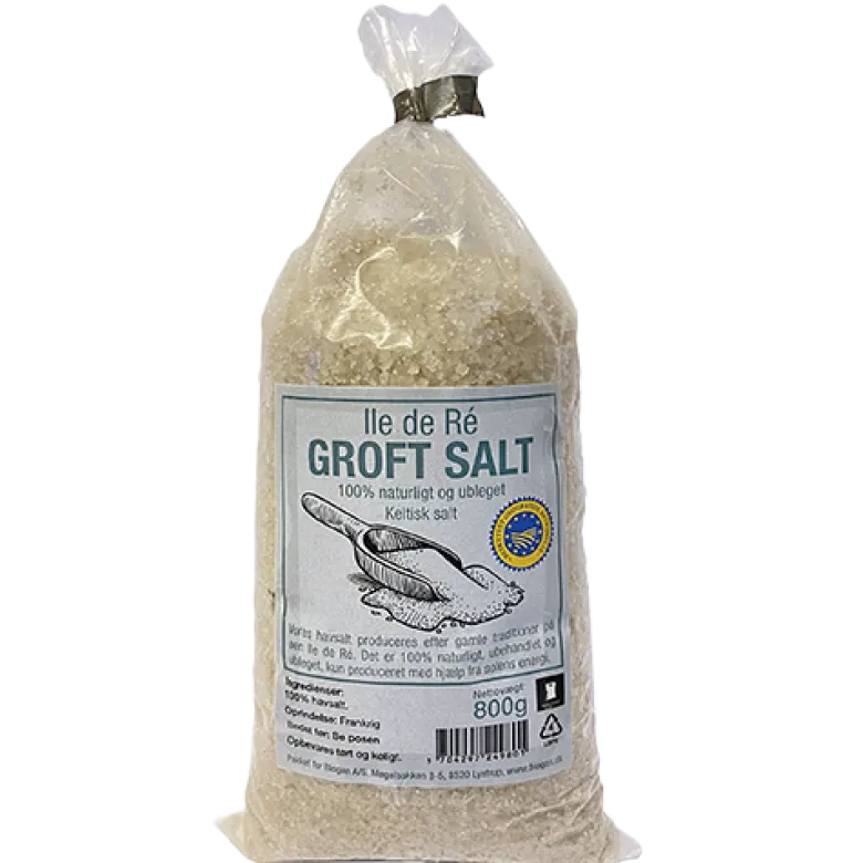 Biogan Fransk Havsalt Ile De Ré Ubleget (800 g)