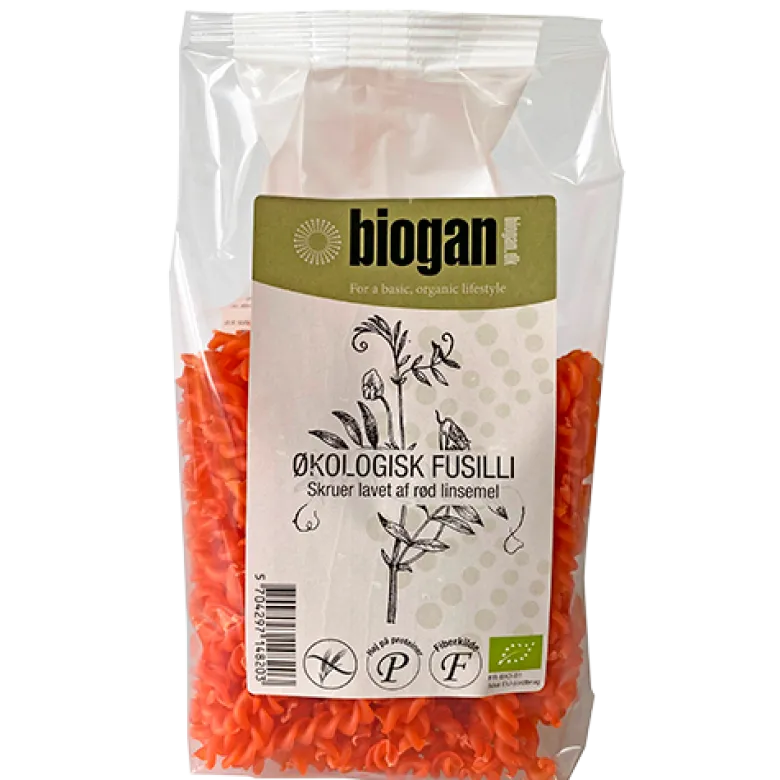 Biogan Fusilli m Linser Ø (250 g)