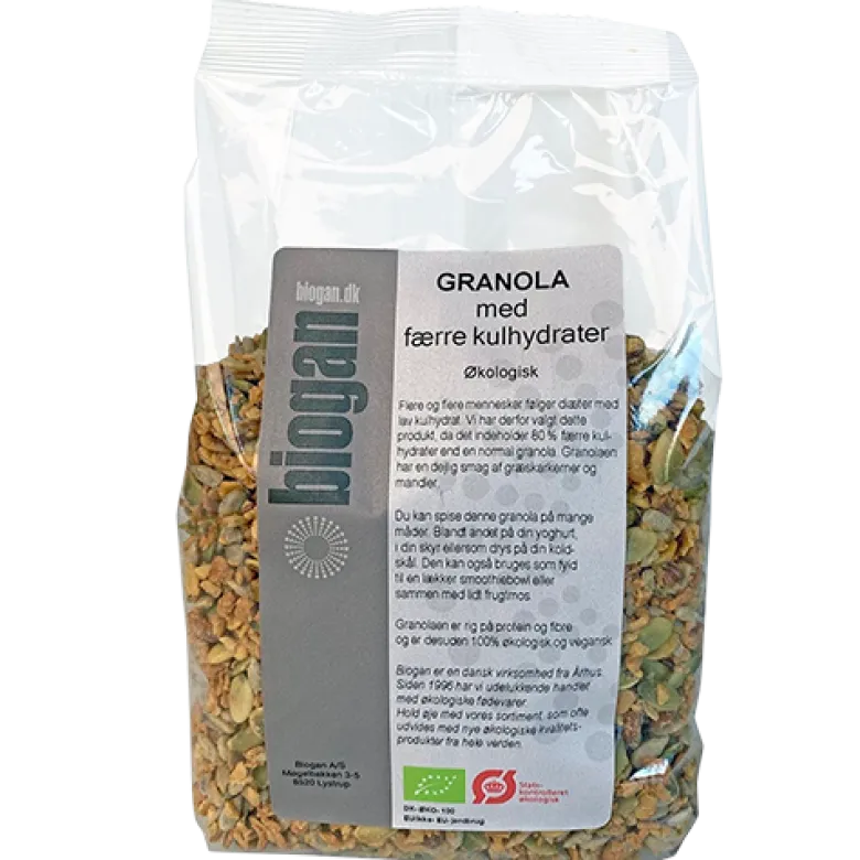 Biogan Granola Færre Kulhydrater Ø (400 g)