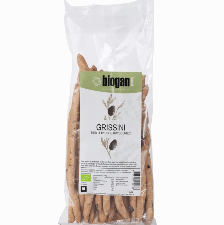 Biogan Grissini Med Oliven & Herbs De Provence Ø (160 g)