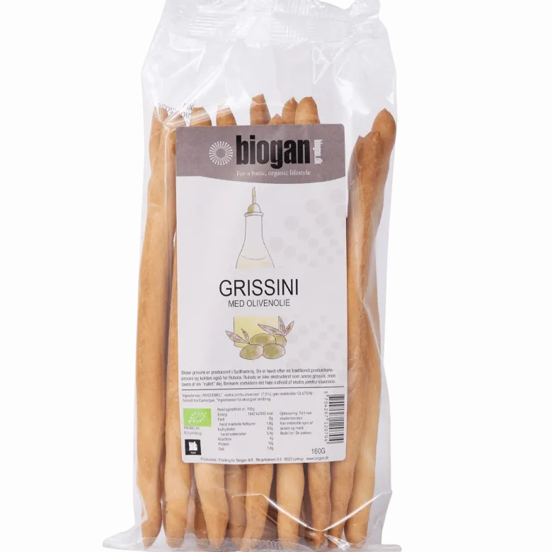 Biogan Grissini Med Olivenolie Ø (160 g)