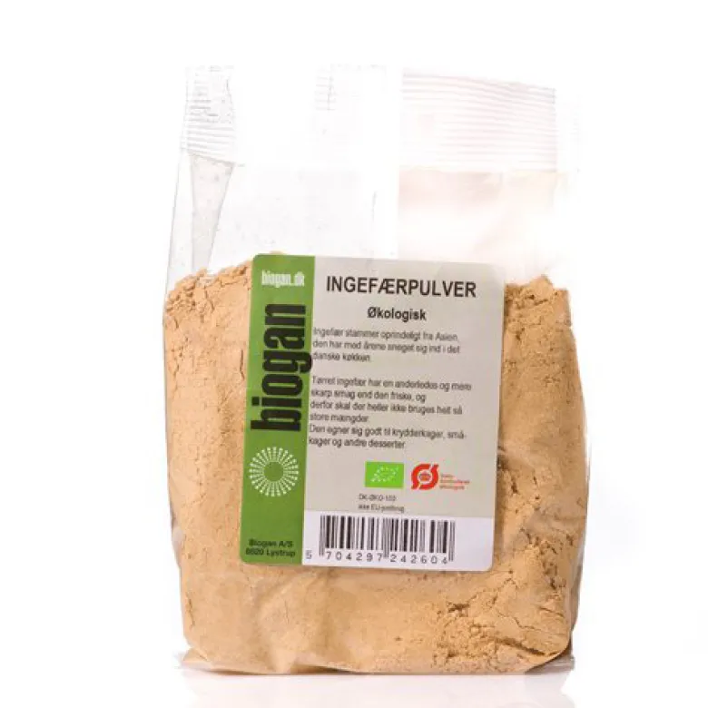 Biogan Ingefærpulver Ø (100 g)