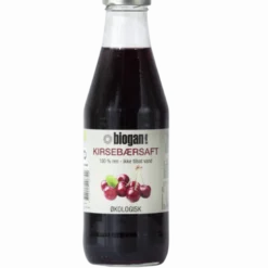 Biogan Kirsebærsaft 100% rensaft Ø (750 ml)