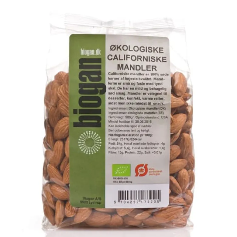 Biogan Mandler Californiske Ø (400 gr)