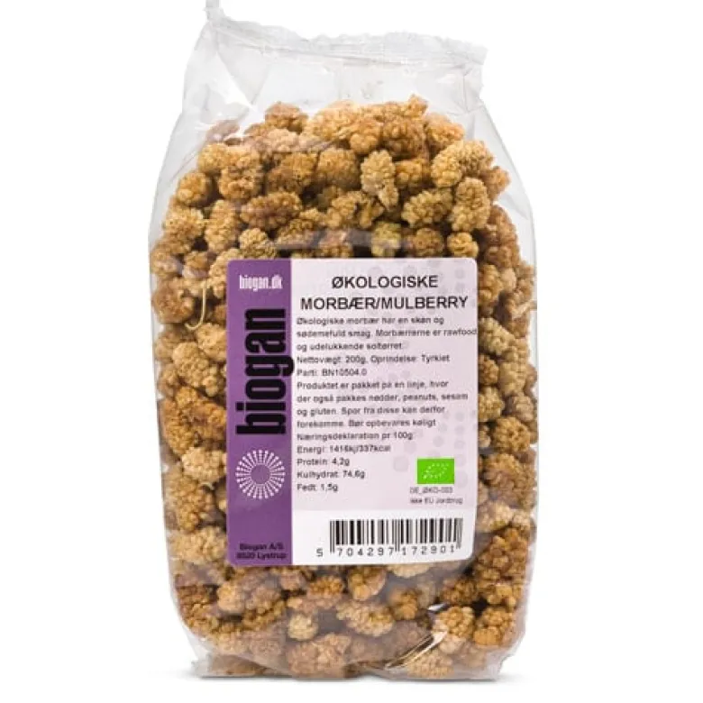 Biogan Morbær rawfood Ø (200 gr)