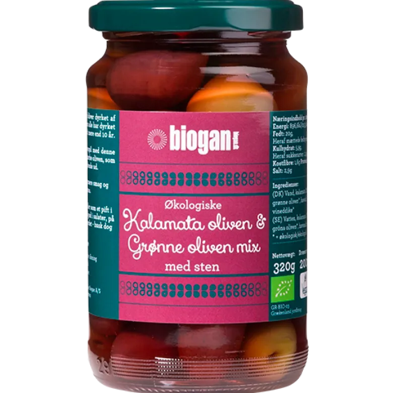 Biogan Olivenmix Kalamata & Grønne Ø (320 g)