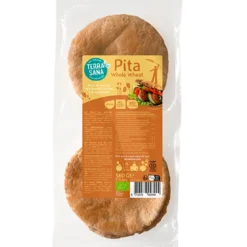 Biogan Pitabrød Fuldkorn 8 Stk Ø (560 g)
