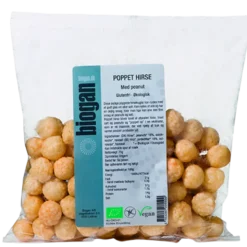 Biogan Poppet Hirsekugler M. Peanut Ø (75 g)