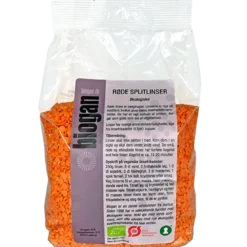 Biogan Røde Splitlinser Ø (750 g)
