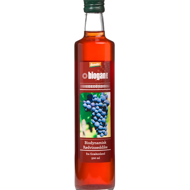 Biogan Rødvinseddike Demeter (500 ml)