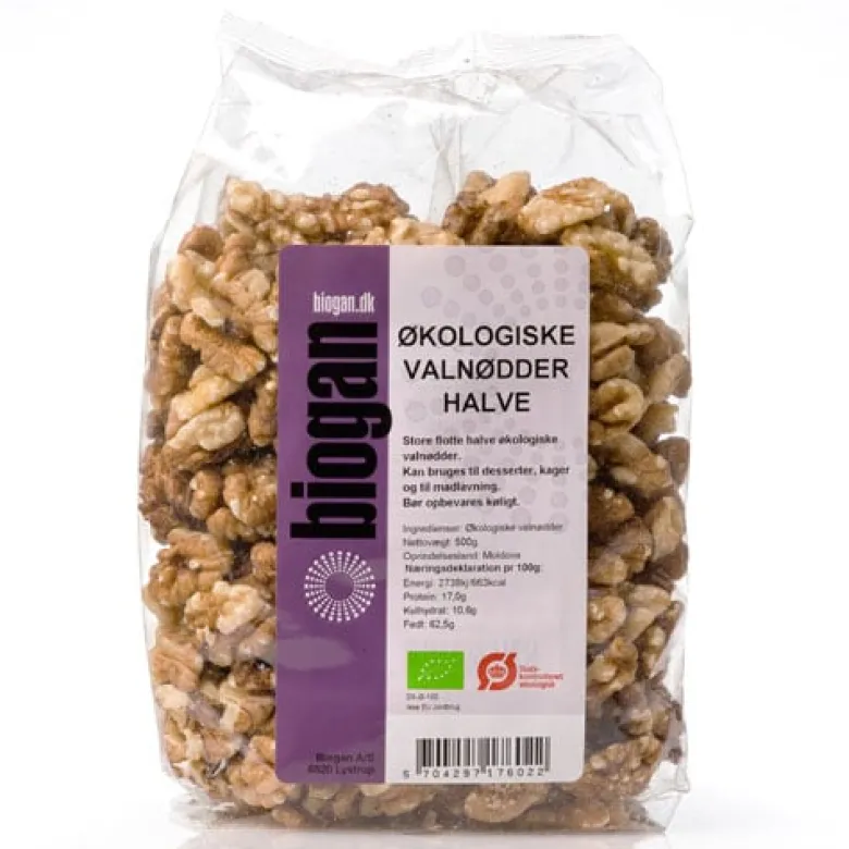 Biogan Valnødder Halve Ø (500 gr)