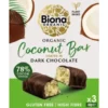 Biona Mørk Chokolade Kokos Bar Ø (3 x 40 g)