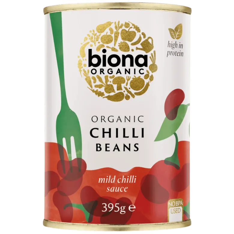Biona Røde Kidneybønner i Chilisauce Ø (395 g)