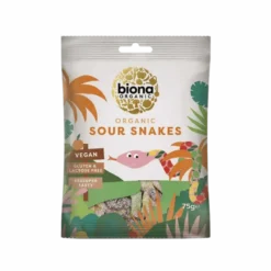 Biona Vingummi Syrlige Slanger Ø (75 g)