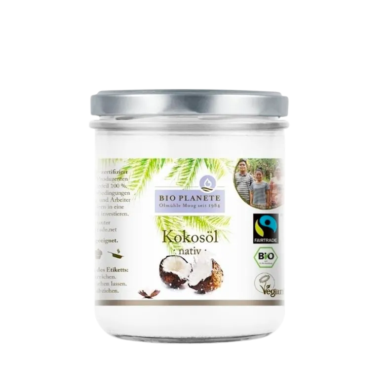 Bio Planete Økologisk Koldpresset Jomfru Kokosolie (400 ml)