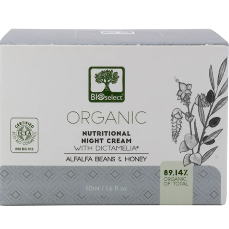 Bioselect Intensiv Natcreme Anti-rynke pleje (50 ml)