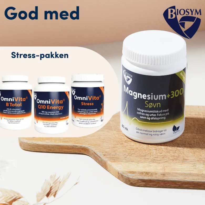 Biosym Magnesium 300 Søvn (60 kaps)