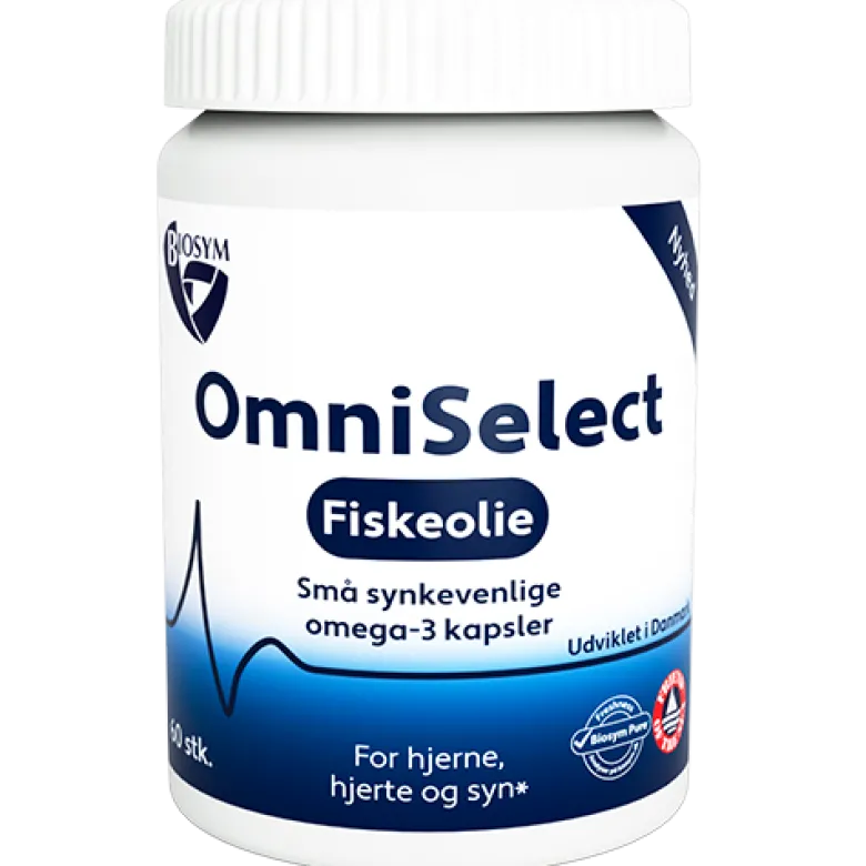 Biosym OmniSelect Fiskeolie (60 kaps)