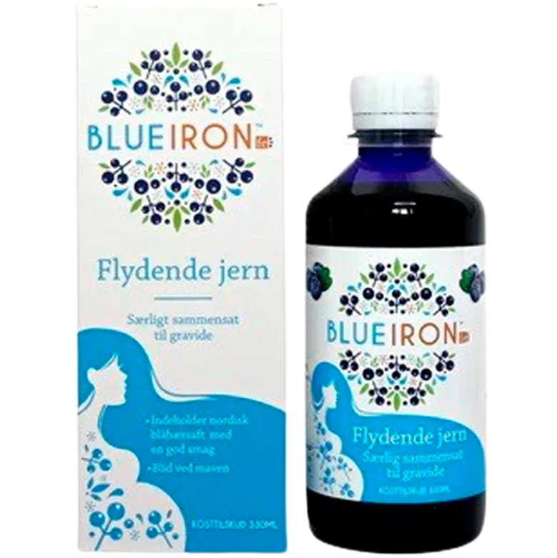 Blueiron Flydende Jerntilskud Til Gravide (330 ml)