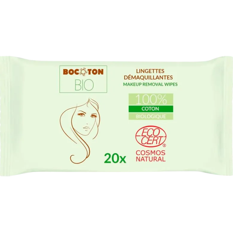 Bocoton Make-Up Removal Wipes Ø (20 stk)