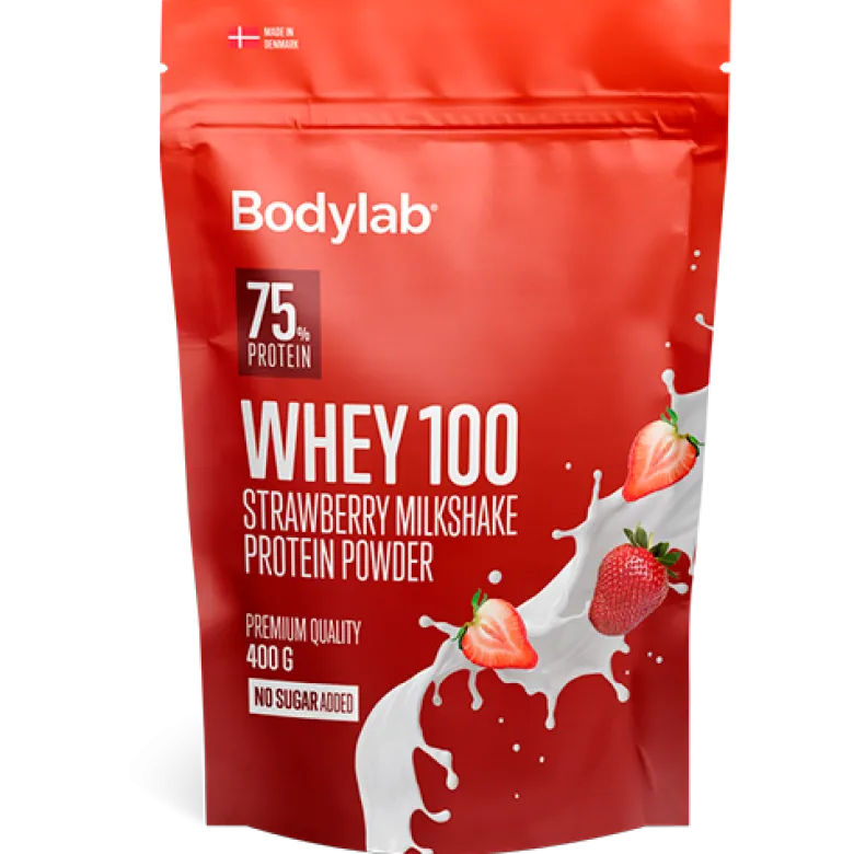 Bodylab Whey100 Proteinpulver Strawberry Milkshake (400 g)