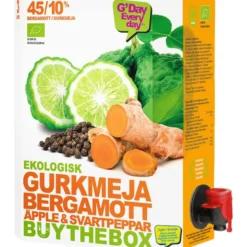 BuyTheBox Gurkemeje, Bergamot, Æble & Sort Peber Juice Ø (3000 ml)