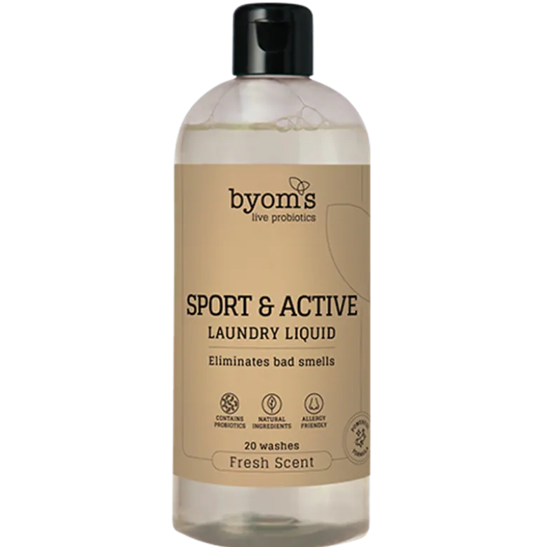 Byoms Sport & Active Probiotic Laundry Liquid - 20 vaske (400 ml)