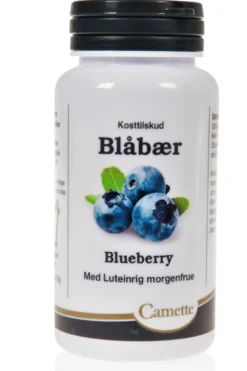 Camette Blåbær m. luteinrig morgenfrue (120 tab)