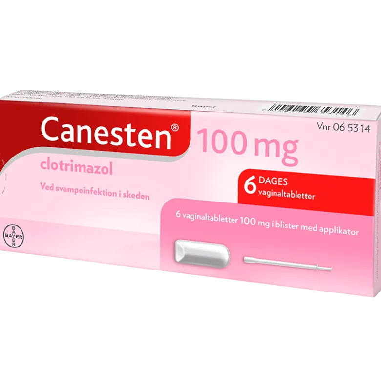 Canesten Vaginaltabletter 100 mg (6 stk)