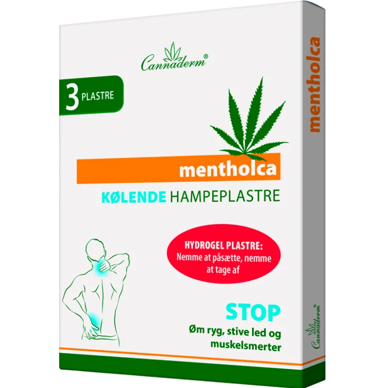Cannaderm Mentholca Plastre Kølende (3 stk)