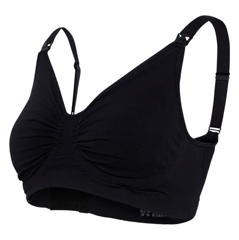 Carriwell Graviditets & Amme BH Med Carri-Gel Støtte Sort - Small (1 stk)