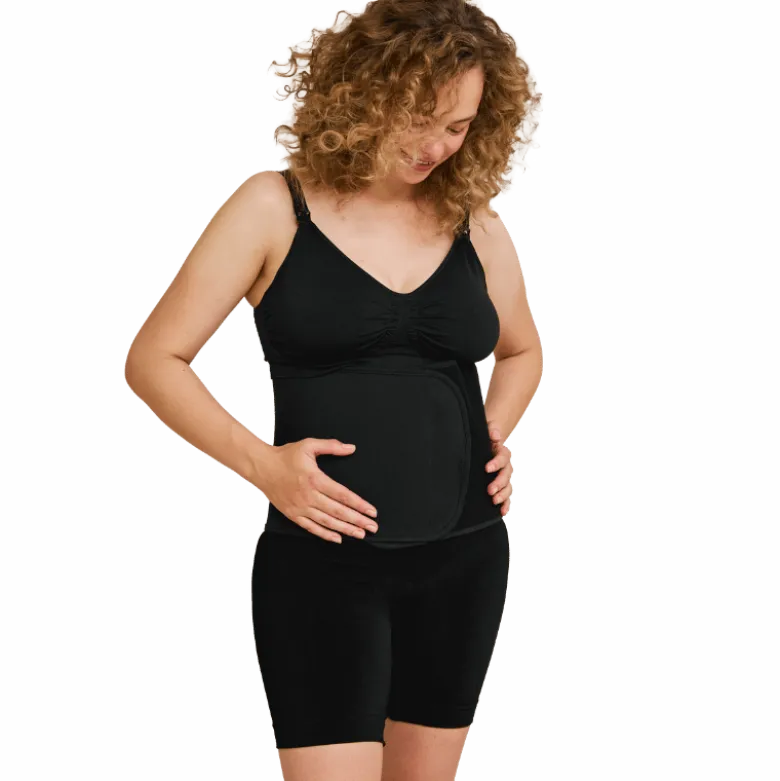 Carriwell Organic Mavebånd Belly Binder Black - S/M (1 stk)