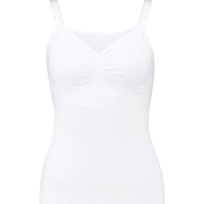 Carriwell Seamless Amme Top Med Shapewear Hvid - Large (1 stk)
