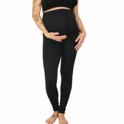 Carriwell Seamless Graviditets Leggings Med Støtte Sort - Small (1 stk)