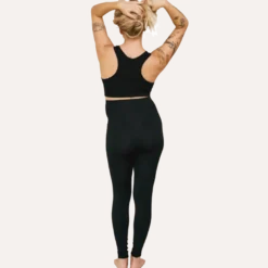 Carriwell Seamless Graviditets Leggings Med Støtte Sort - Small (1 stk)