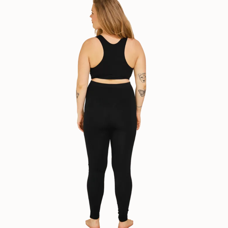 Carriwell Seamless Graviditets Leggings Med Støtte Sort - Small (1 stk)