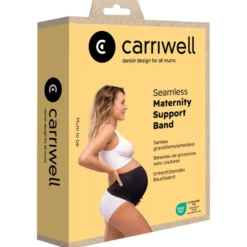 Carriwell Seamless Graviditetsstøttebånd Sort - Small (1 stk)