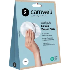 Carriwell Silk Breast Pads White (6 stk)