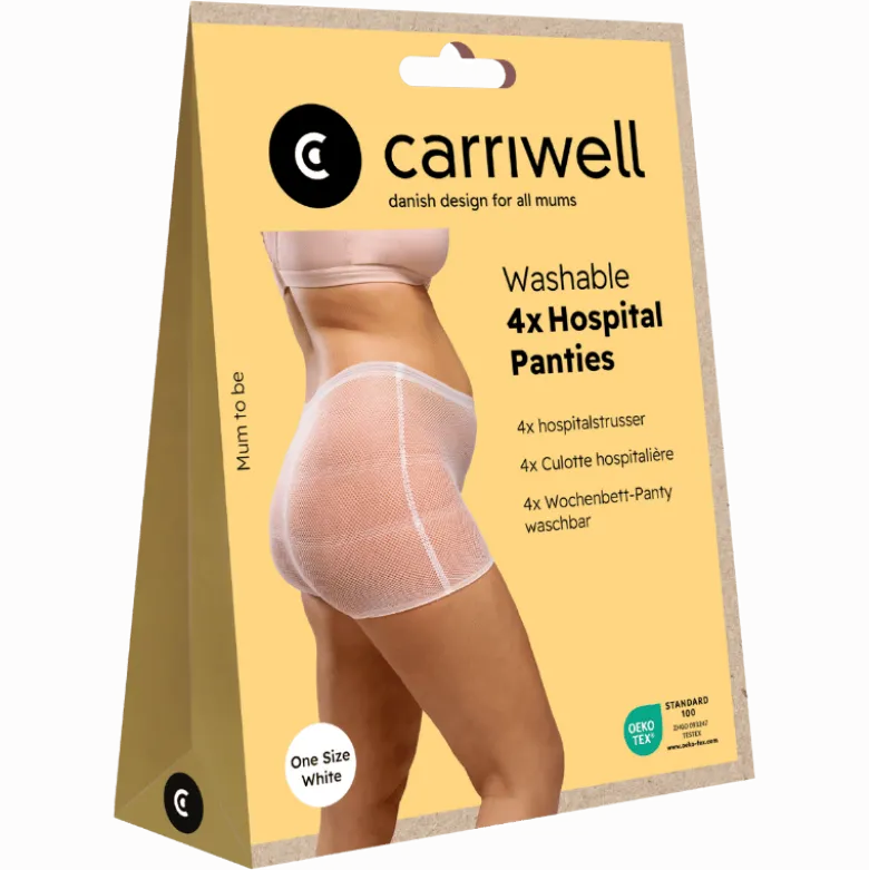 Carriwell Vaskbare Hospitalstrusser Hvid (4 stk)